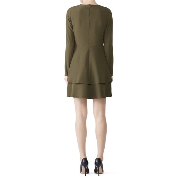 HUTCH Olive Green Cami Long Sleeve Career Mini Dress SIZE 12 - Picture 2 of 13